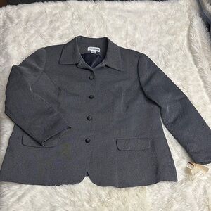 Vintage NWT Alfred Dunner Gray Blazer sz 24W